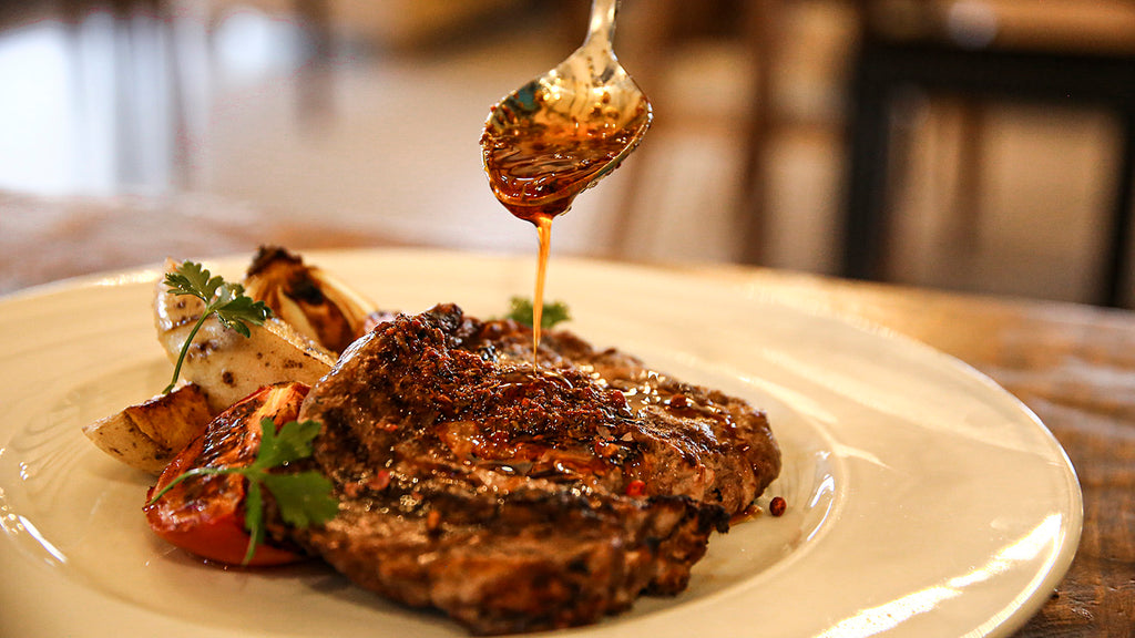 Wood-fired Ribeye with Vegetables – Algodon Fine Wines