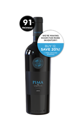 2012 PIMA - 91 Points - Wine Enthusiast - Buy 12, Save 20% + FREE GROUND SHIPPING